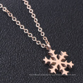 Charm Shining Sandblasted Winter Snow Shaped Pendent Jewelry Set  For Women